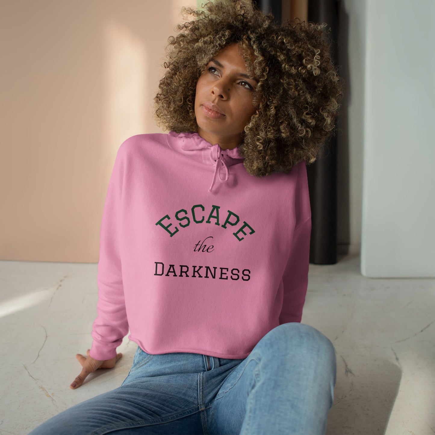 Crop Hoodie - Escape the Darkness!