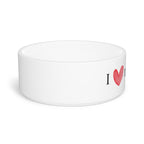 Pet Bowl — "I  Heart My Human" Ceramic Dog & Cat Feeding Bowl