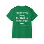 Teach Only Love T‑Shirt —  Red Heart Graphic Tee