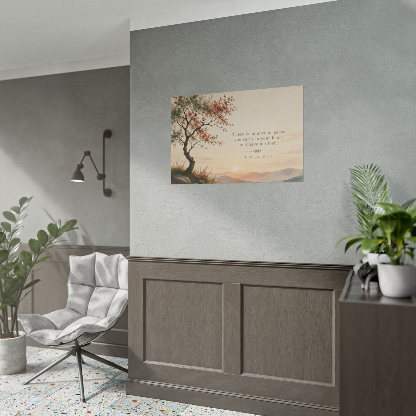 "There is an ancient peace..."   - ACIM Inspirational Wall Art (Rolled Poster)