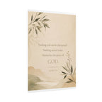 Nothing real can be threatened.... - - Inspirational Wall Art (Rolled Poster)