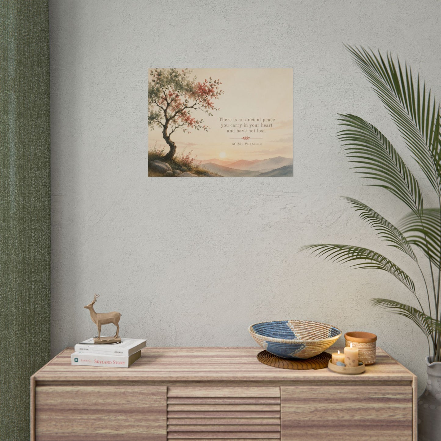 "There is an ancient peace..."   - ACIM Inspirational Wall Art (Rolled Poster)
