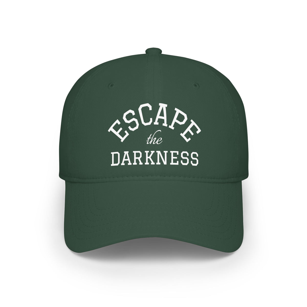 "Escape the Darkness" Embroidered  Low Profile Baseball Cap