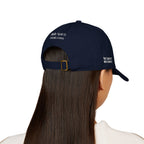 Escape the Darkness Embroidered Baseball Cap — Organic Cotton, Spiritual Hope Hat