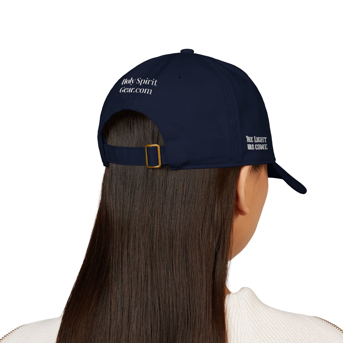 Escape the Darkness Embroidered Baseball Cap — Organic Cotton, Spiritual Hope Hat