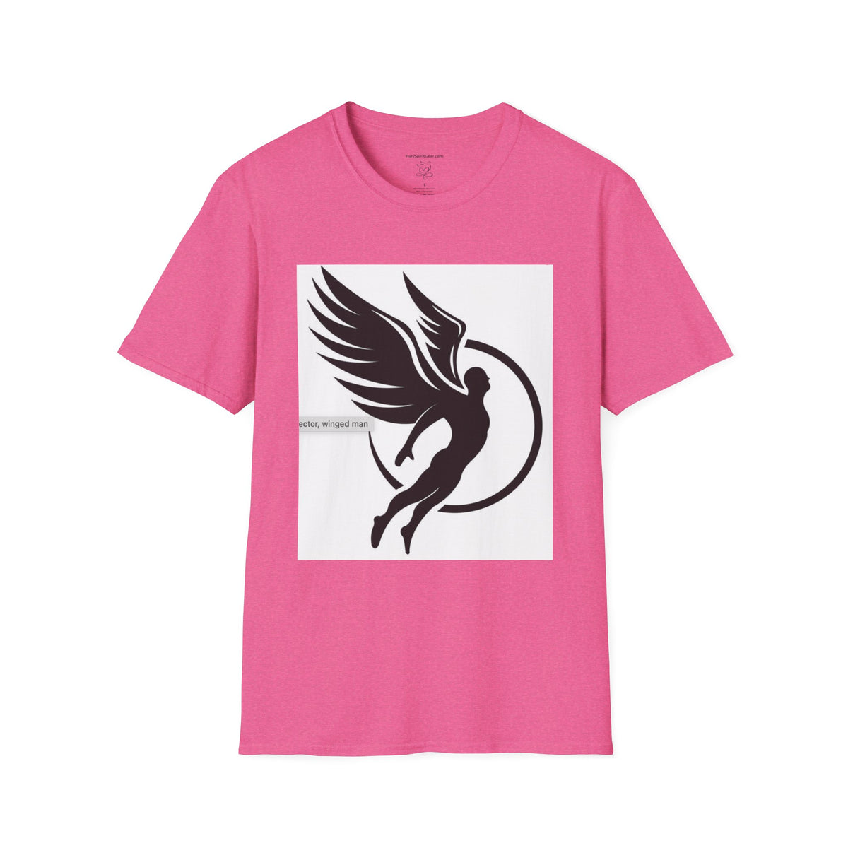 Angel Wings Graphic T-Shirt — Halo & Wing Minimalist Tee