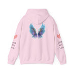 Angel Wings Hoodie, Lead with Love Graphic Hooded Sweatshirt