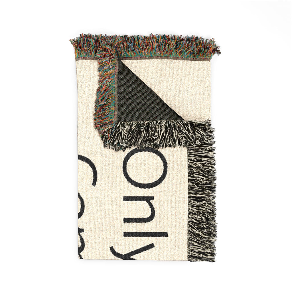 Faith Comfort Woven Blanket – "Only God's Comforter Can Comfort You" Inspirational Throw