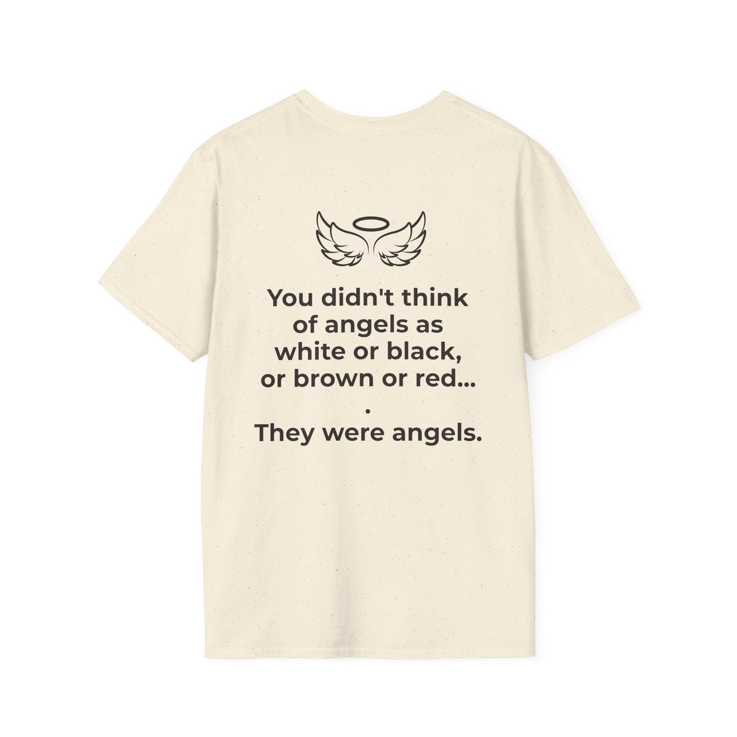 Angel Wings T-Shirt – Minimal Halo Graphic Tee
