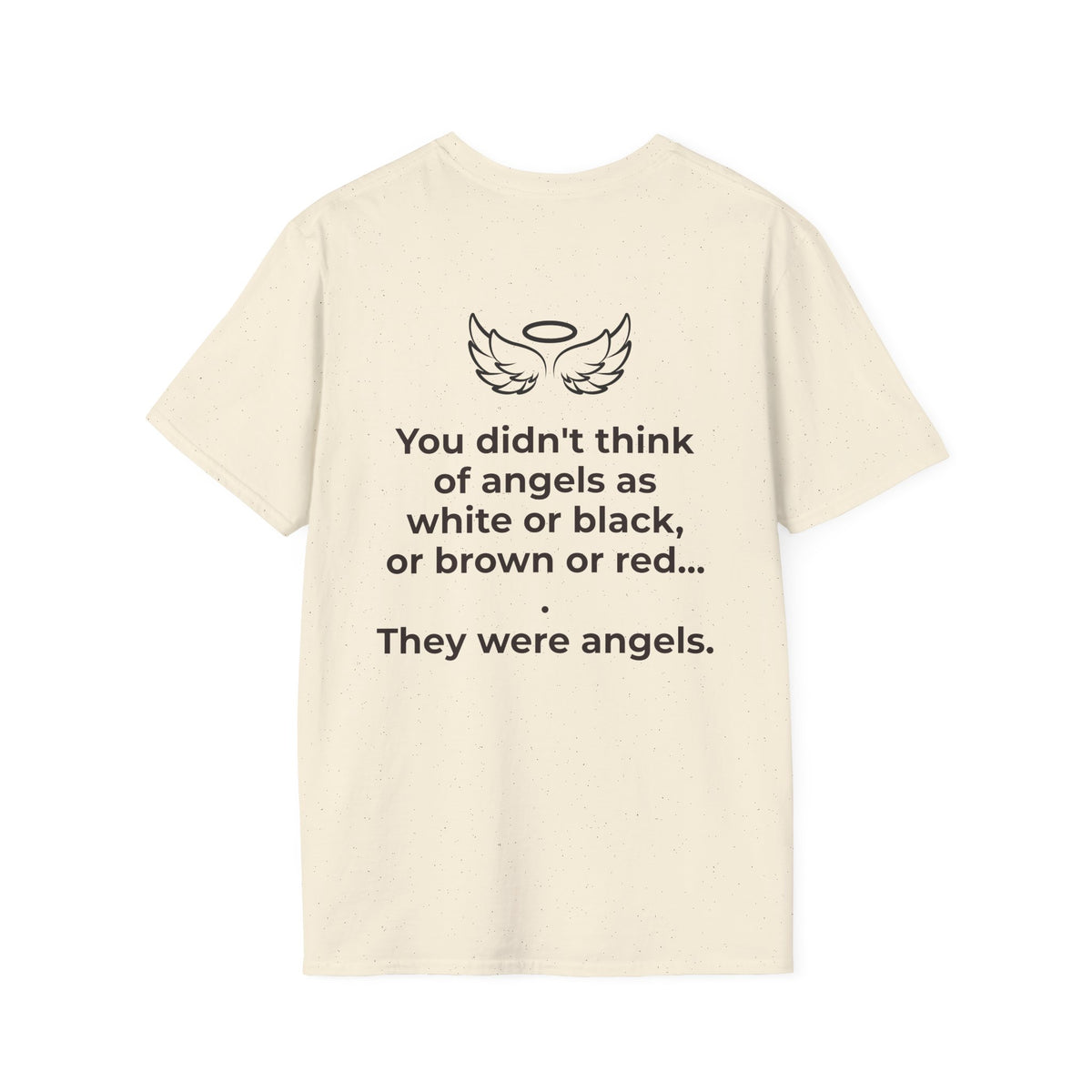 Angel Wings T-Shirt – Minimal Halo Graphic Tee