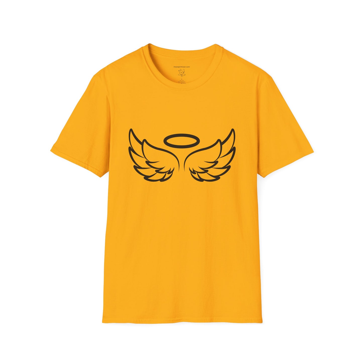 Angel Wings Graphic T-Shirt — Halo & Wing Minimalist Tee