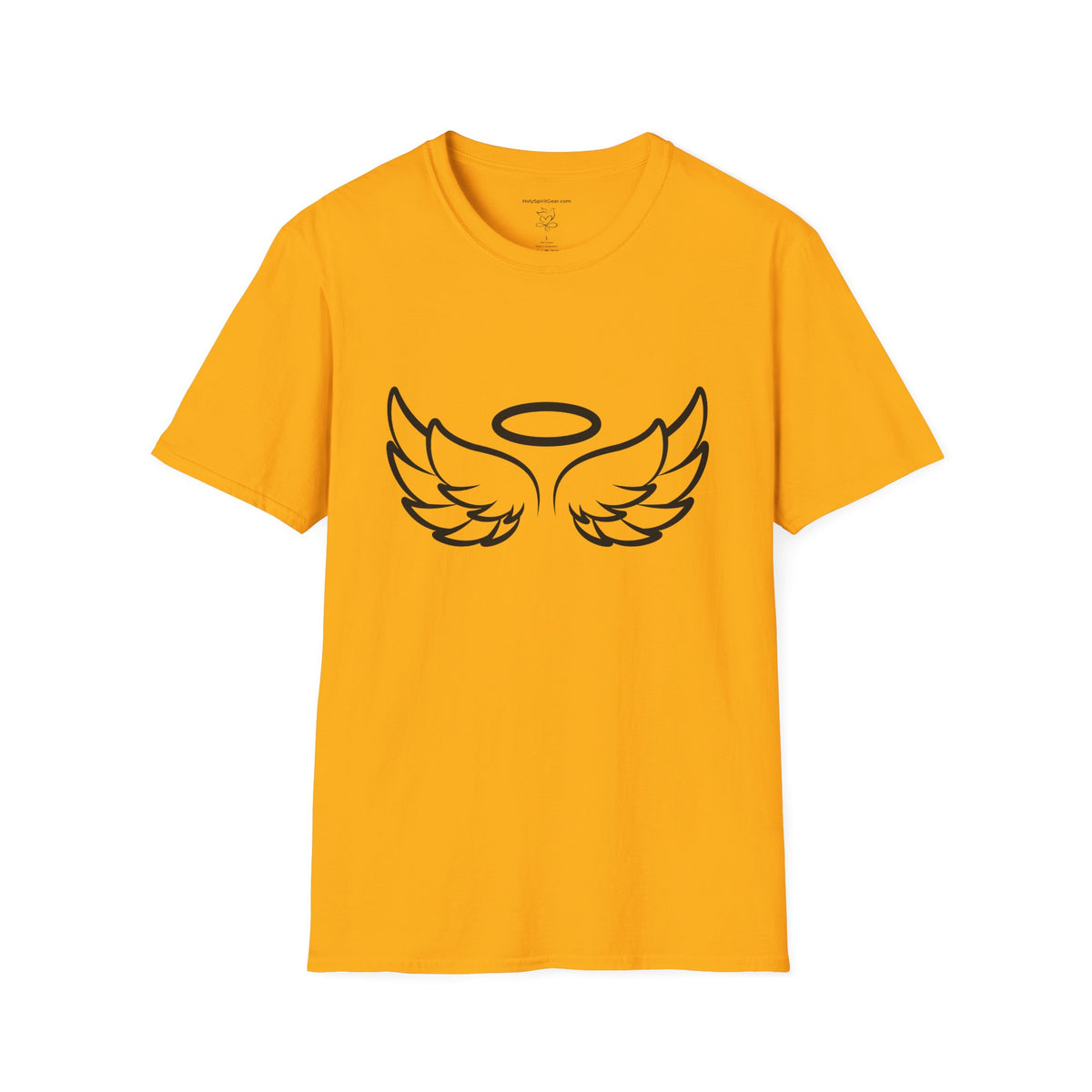 Angel Wings Graphic T-Shirt — Halo & Wing Minimalist Tee