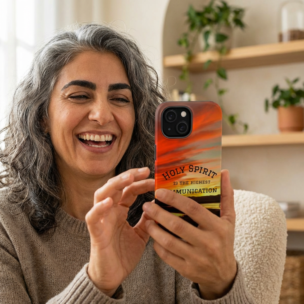 Holy Spirit Quote Magnetic Impact Phone Case — "The Holy Spirit is the highest communication"