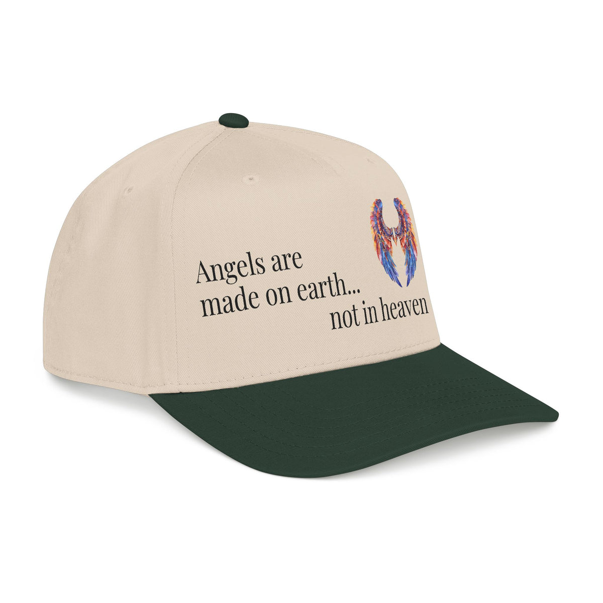 Angel Baseball Cap —  Angels are made on earth...not in heaven