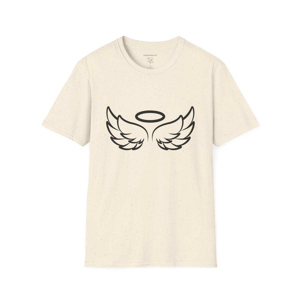 Angel Wings T-Shirt — Minimal Halo Graphic Tee (Spiritual/Guardian Gift)