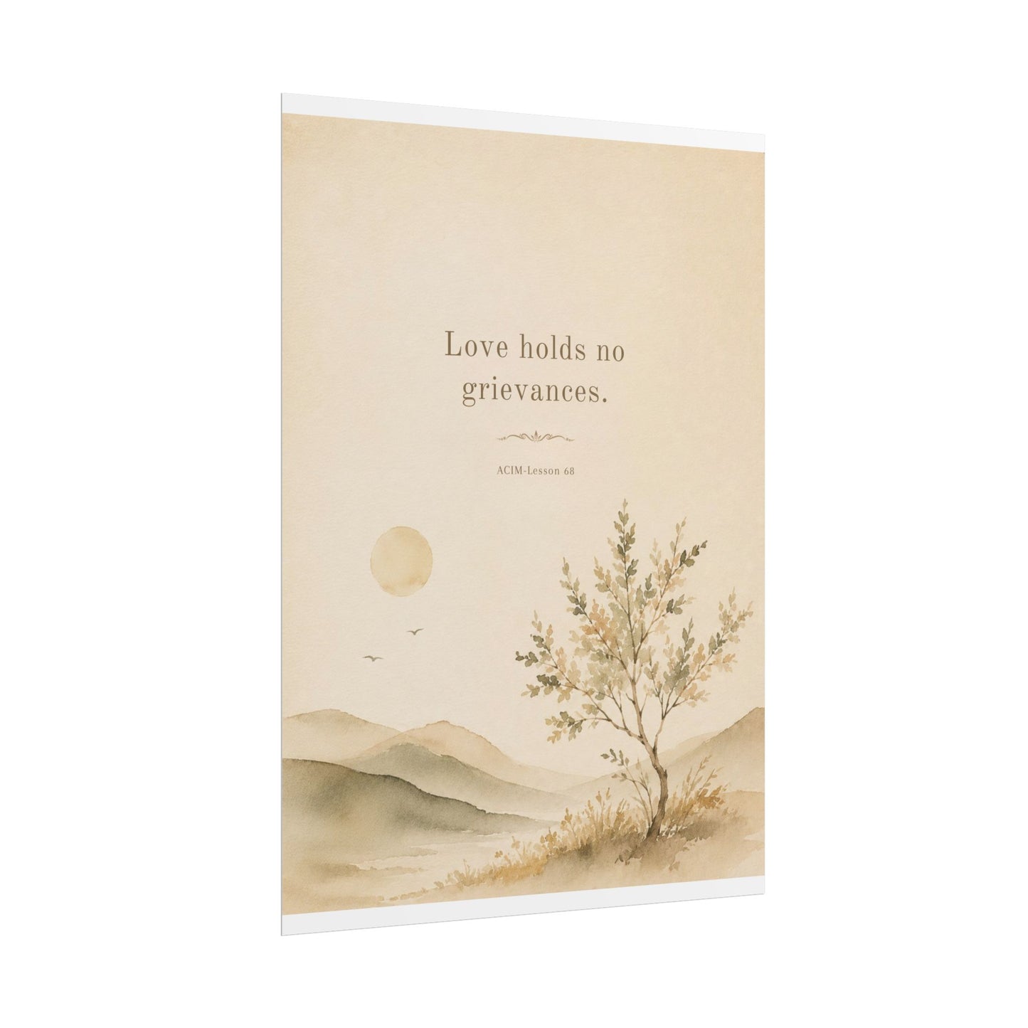 ACIM Lesson  68 Inspirational Wall Art (Rolled Poster)