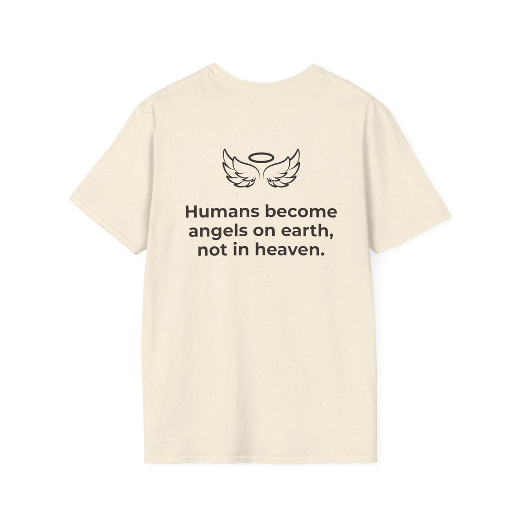 Angel Wings Graphic T-Shirt — Halo & Wing Minimalist Tee