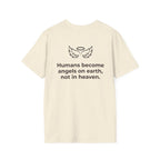 Angel Wings Graphic T-Shirt — Halo & Wing Minimalist Tee