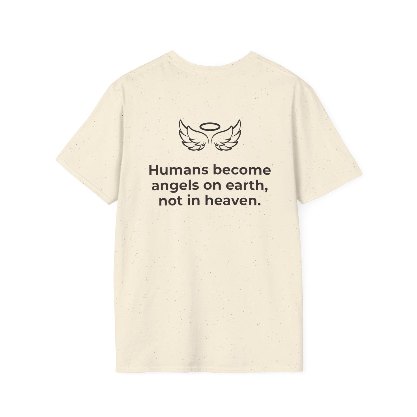 Angel Wings Graphic T-Shirt — Halo & Wing Minimalist Tee