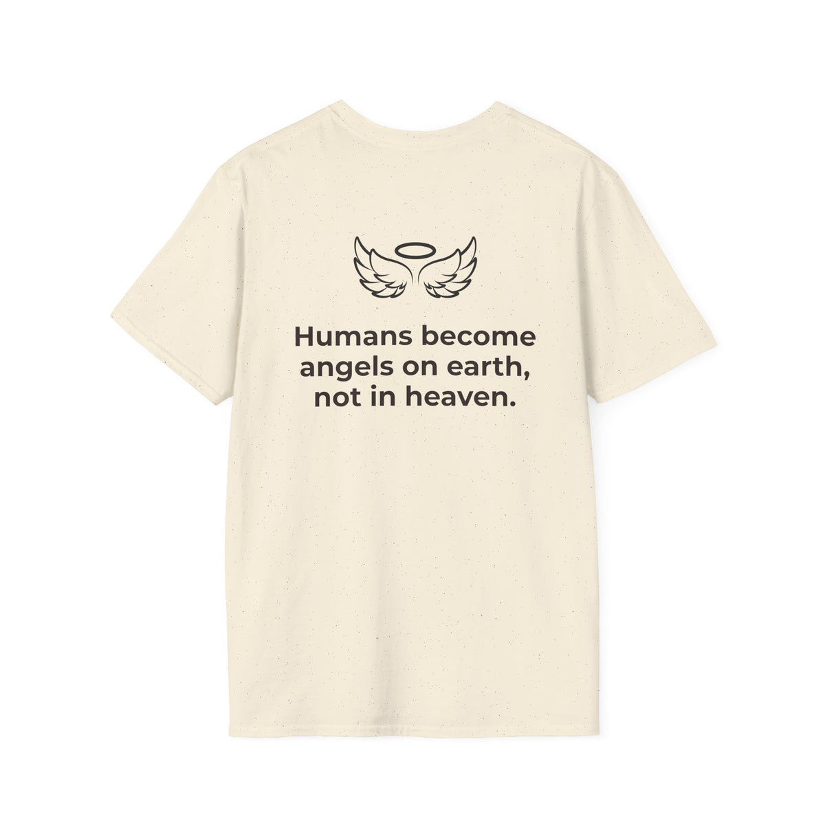 Angel Wings Graphic T-Shirt — Halo & Wing Minimalist Tee