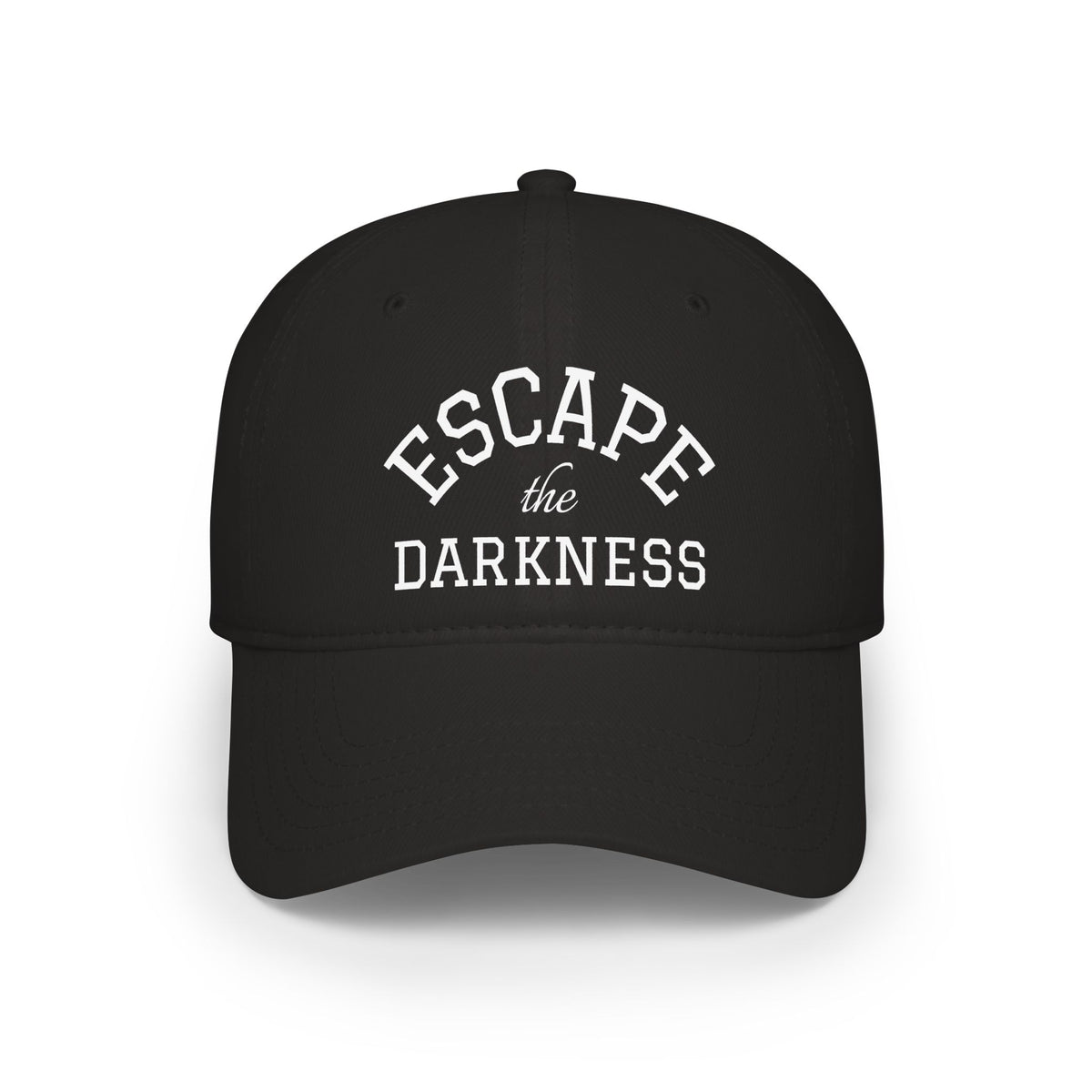 "Escape the Darkness" Embroidered  Low Profile Baseball Cap