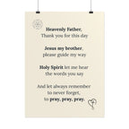 Brett’s Prayer Poster —  Inspirational Wall Art (Rolled Poster)