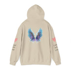 Angel Wings Hoodie, Lead with Love Graphic Hooded Sweatshirt