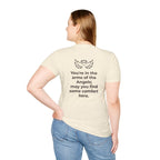 Angel Wings T-Shirt — Minimal Halo Graphic Tee (Spiritual/Guardian Gift)