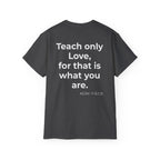 Teach Only Love T‑Shirt —  Red Heart Graphic Tee