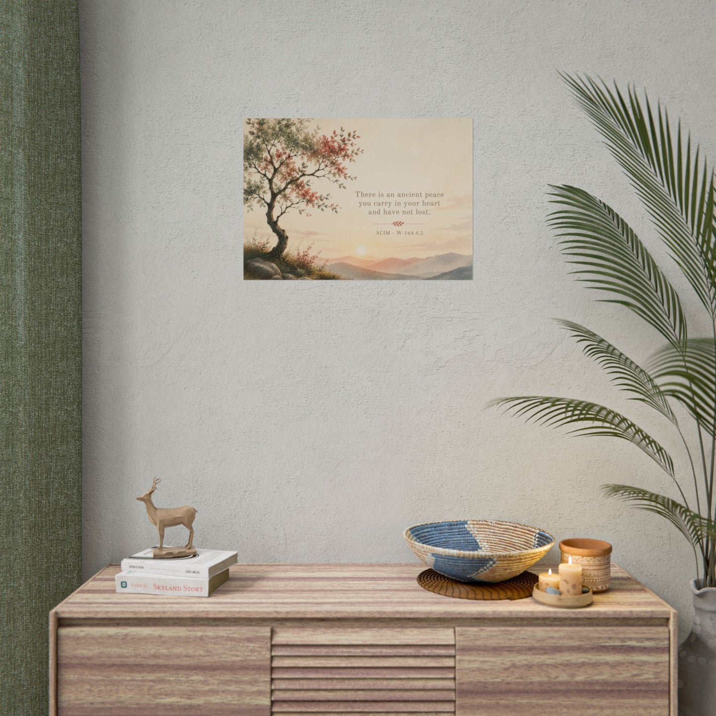 "There is an ancient peace..."   - ACIM Inspirational Wall Art (Rolled Poster)