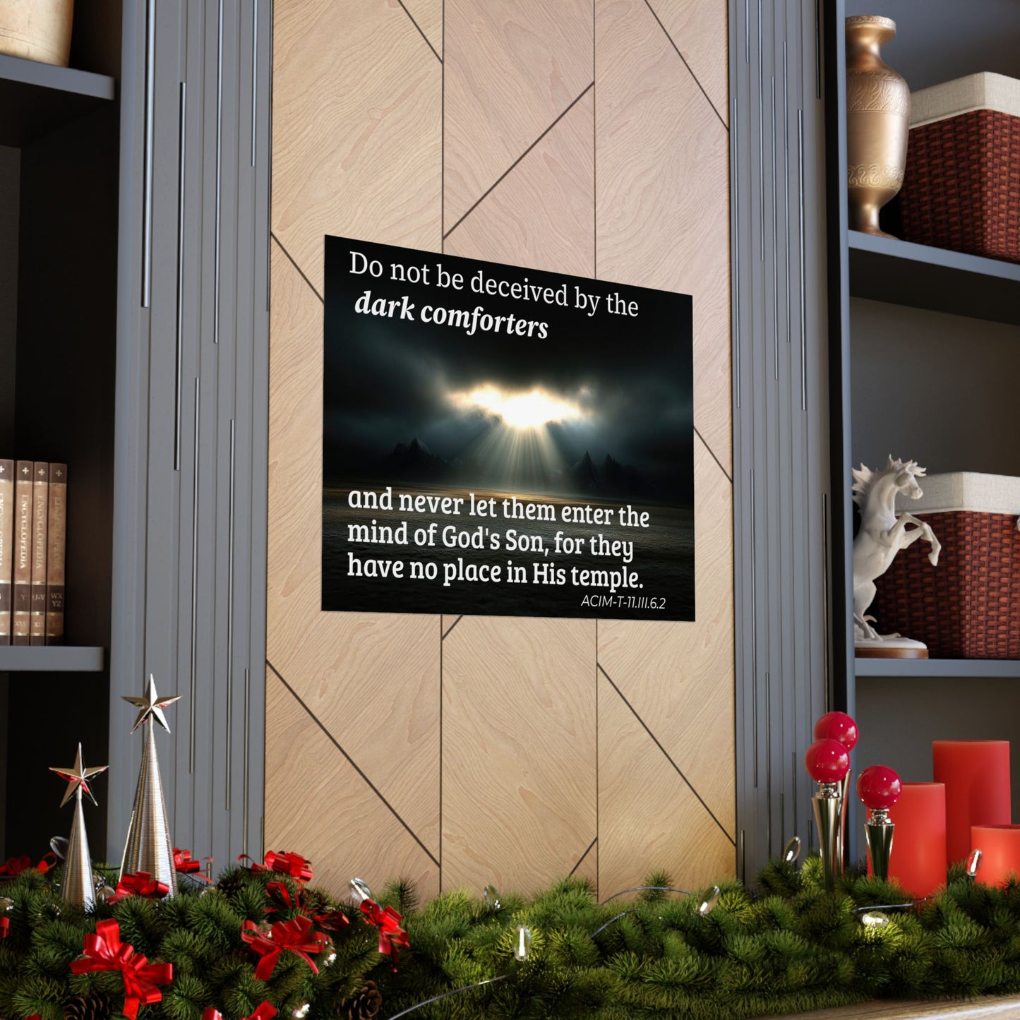 Inspirational Christian Poster — “Do not be deceived by the dark comforters” Matte Horizontal Print