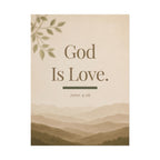 God Is Love Poster — John 4:16 Inspirational Wall Art (Rolled Poster)