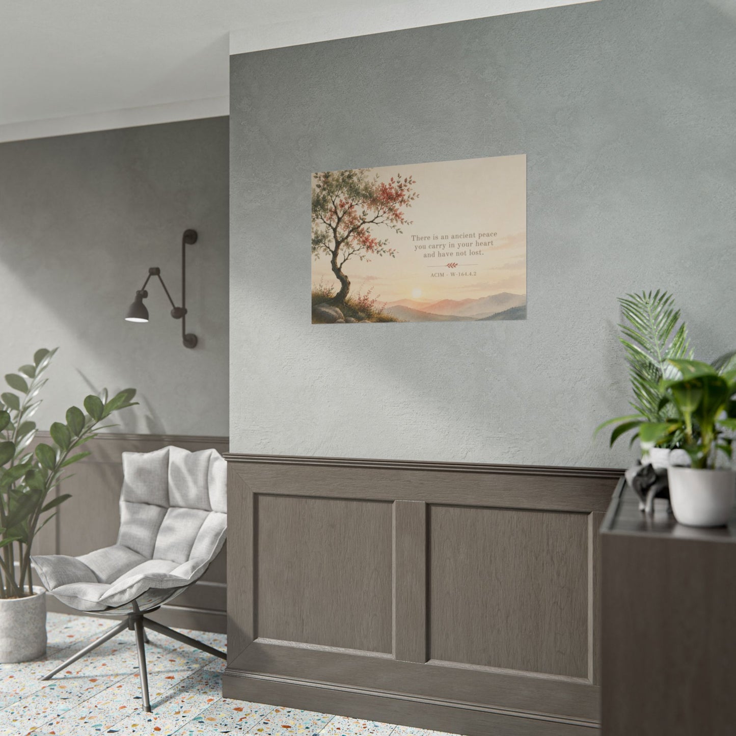 "There is an ancient peace..."   - ACIM Inspirational Wall Art (Rolled Poster)