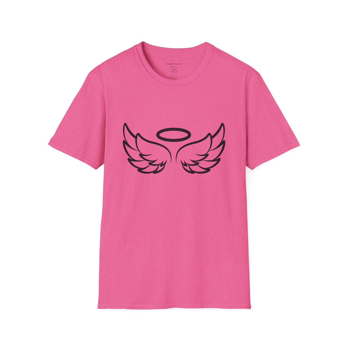Angel Wings T-Shirt — Minimal Halo Graphic Tee (Spiritual/Guardian Gift)