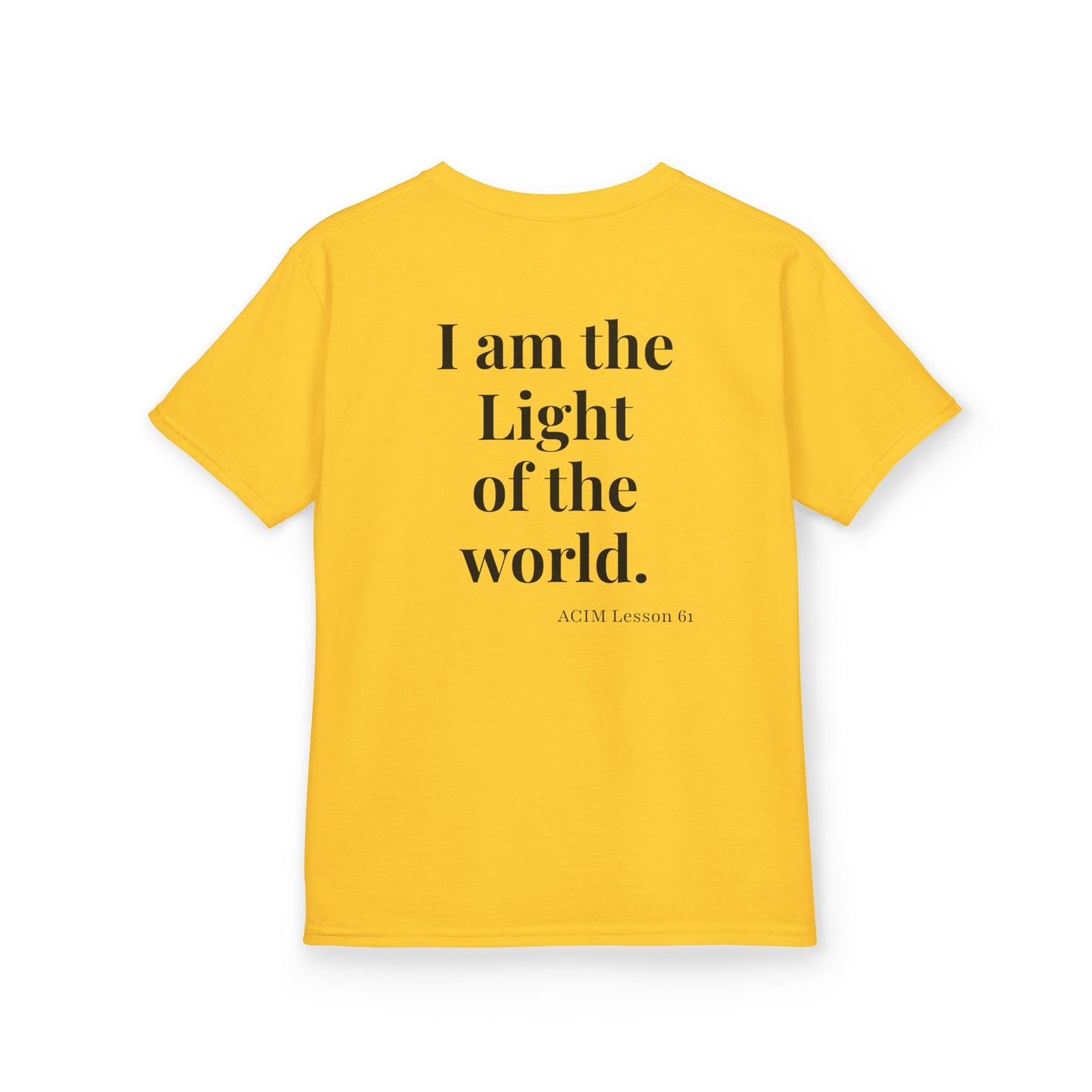 Kids Tee — ACIM Lesson 51  "I am the Light of the world." | Inspirational Youth Shirt