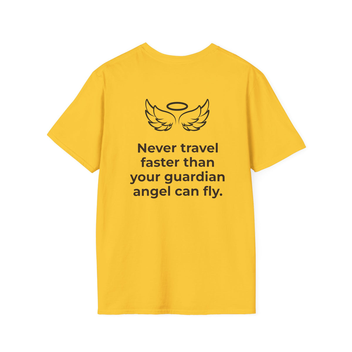 Angel Wings Graphic T-Shirt — Halo & Wing Minimalist Tee