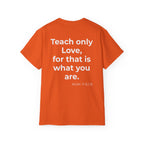 Teach Only Love T‑Shirt —  Red Heart Graphic Tee
