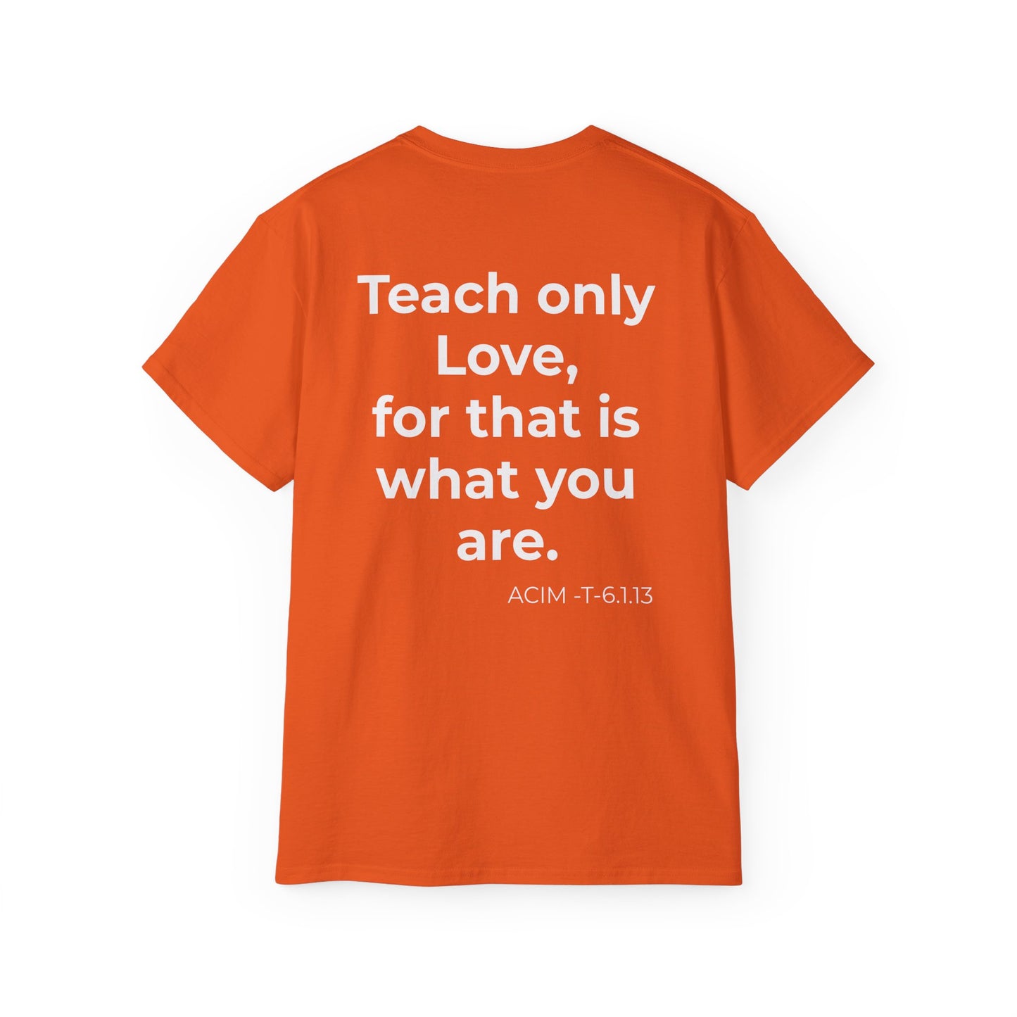 Teach Only Love T‑Shirt —  Red Heart Graphic Tee