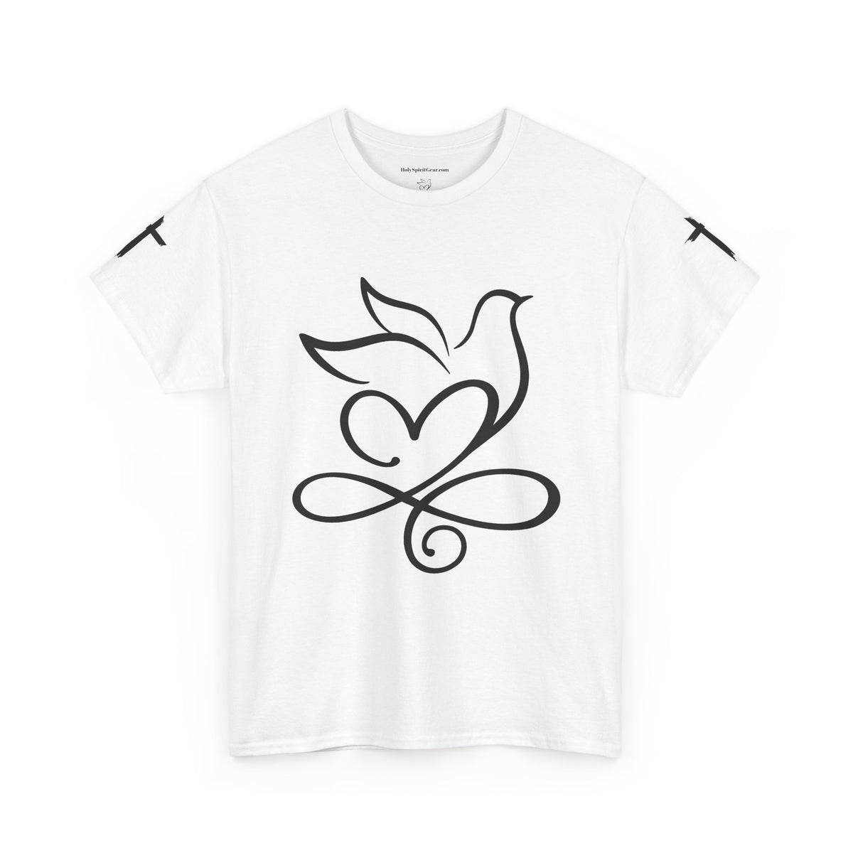 Angel Wings Memorial Tee — "Never Travel Faster Than Your Guardian Angel Can Fly"