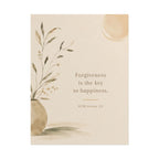 Forgiveness is the key to happiness - Inspirational Wall Art (Rolled Poster)