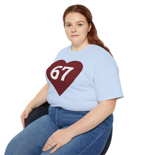 ACIM Lesson 67  —  Red Heart Graphic Tee