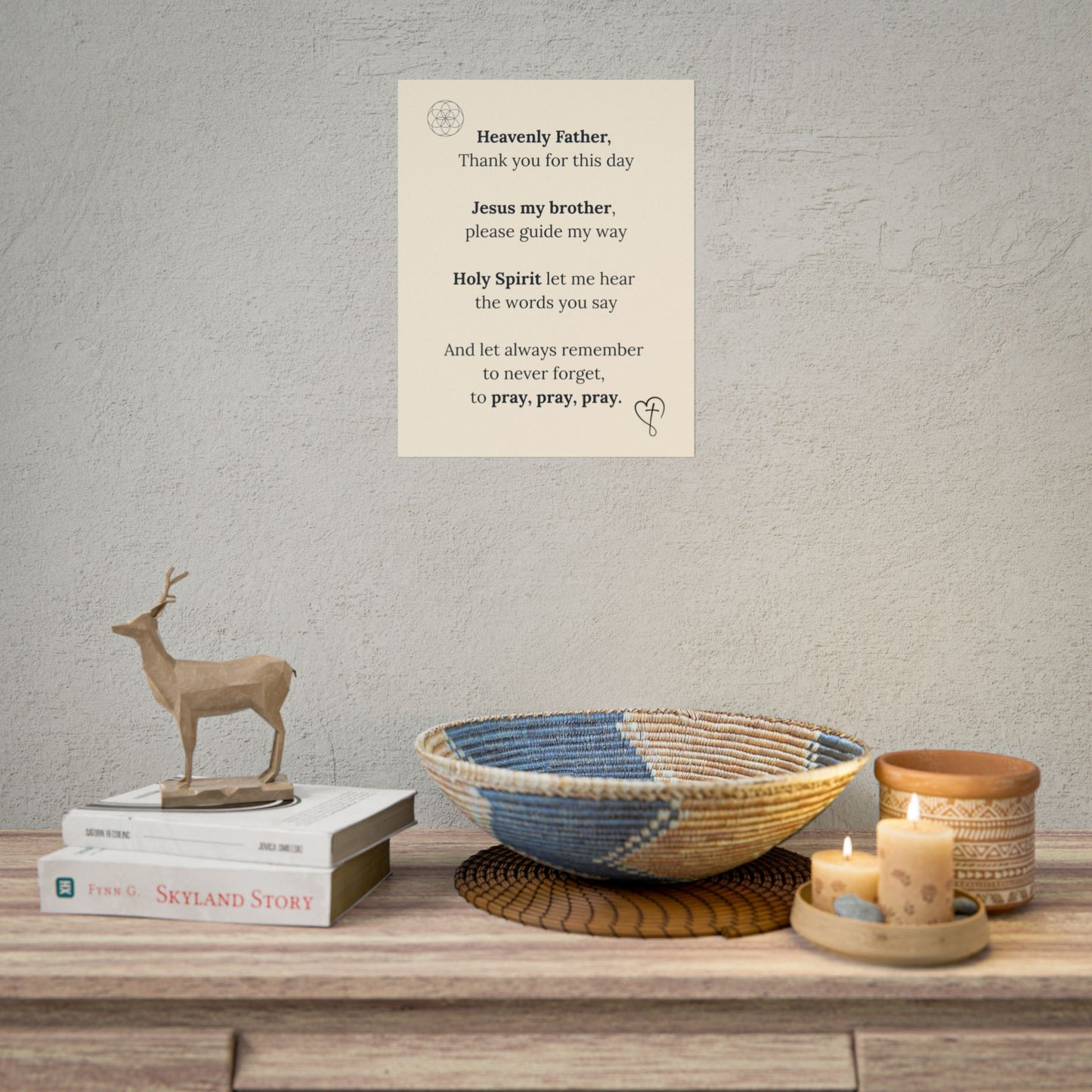 Brett’s Prayer Poster —  Inspirational Wall Art (Rolled Poster)
