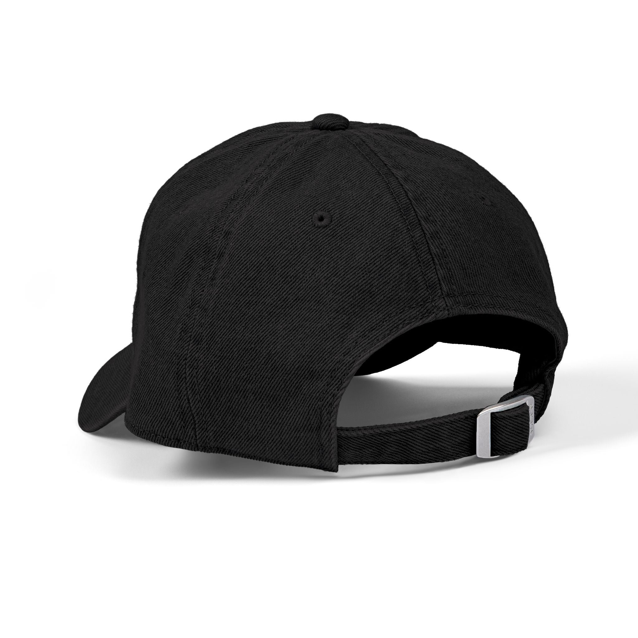 Embroidered 'Escape the Darkness' Denim Baseball Cap — Black Casual Baseball Cap