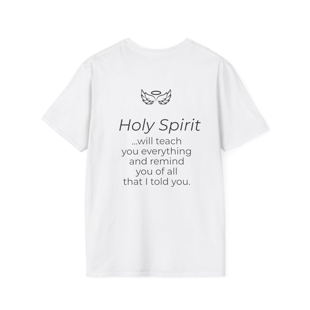 Holy Spirit T-Shirt — Minimalist Dove & Heart Line Art Tee