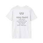 Holy Spirit T-Shirt — Minimalist Dove & Heart Line Art Tee