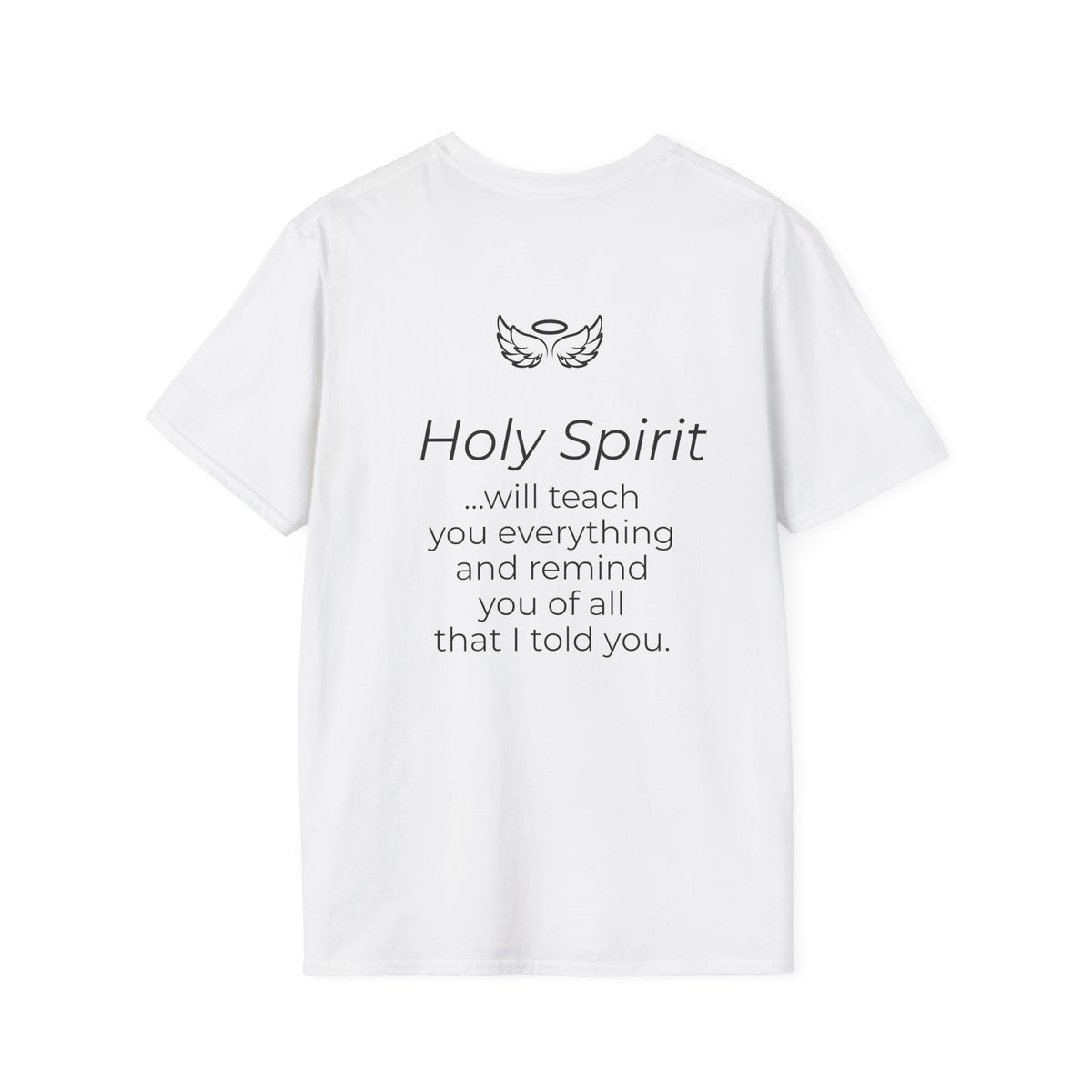 Holy Spirit T-Shirt — Minimalist Dove & Heart Line Art Tee