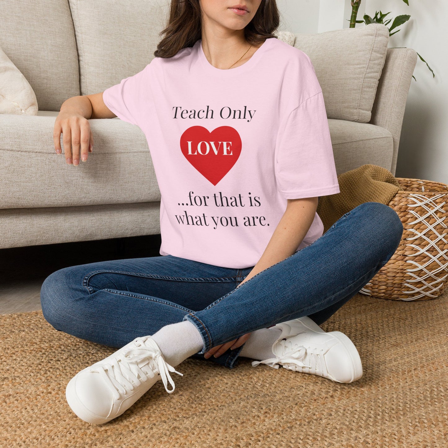 Teach Only Love T-Shirt — Inspirational Teacher Tee