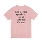 ACIM Lesson 49 — Spiritual Tee —  "God's Voice speaks to me all through the day."