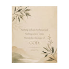 Nothing real can be threatened.... - - Inspirational Wall Art (Rolled Poster)