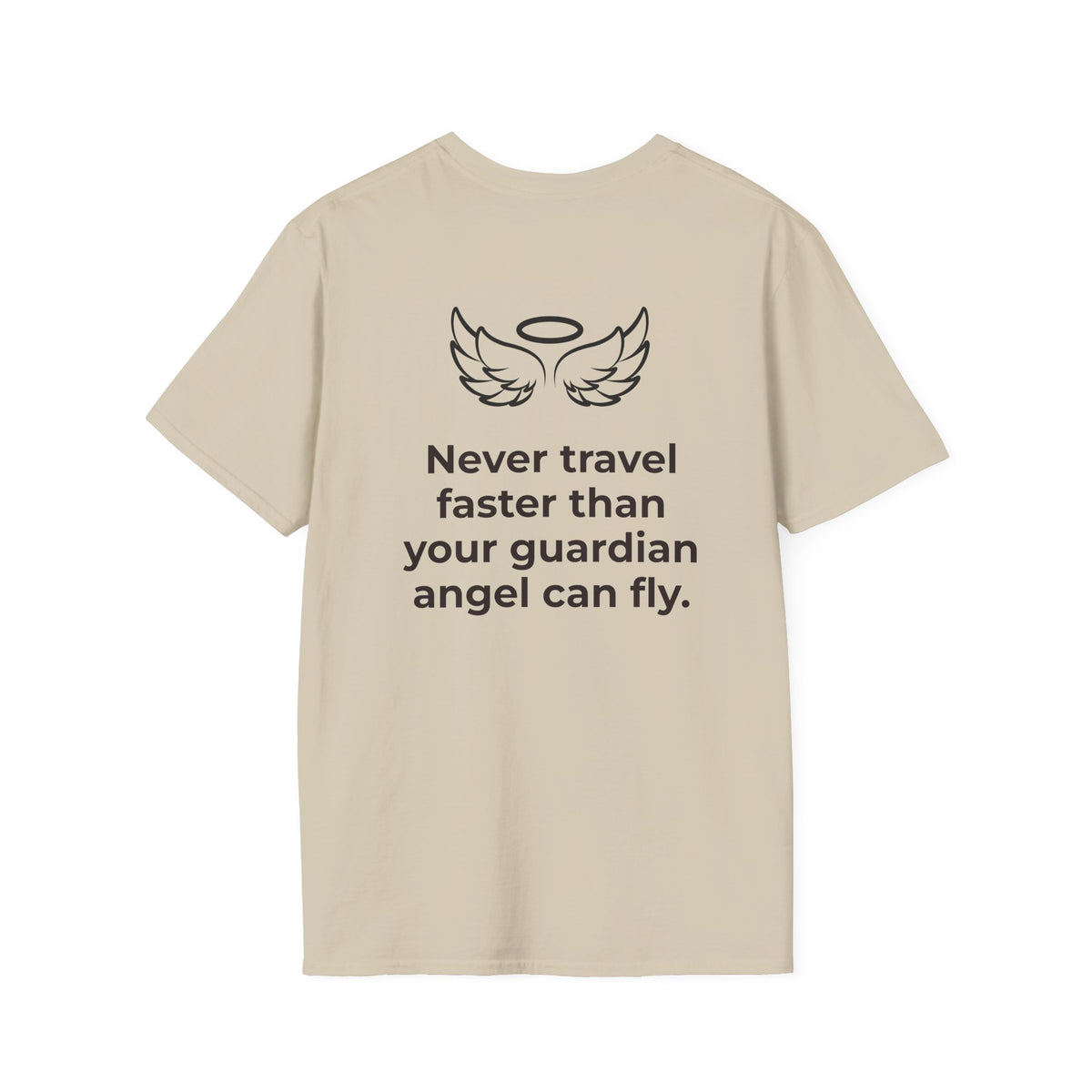 Angel Wings Graphic T-Shirt — Halo & Wing Minimalist Tee